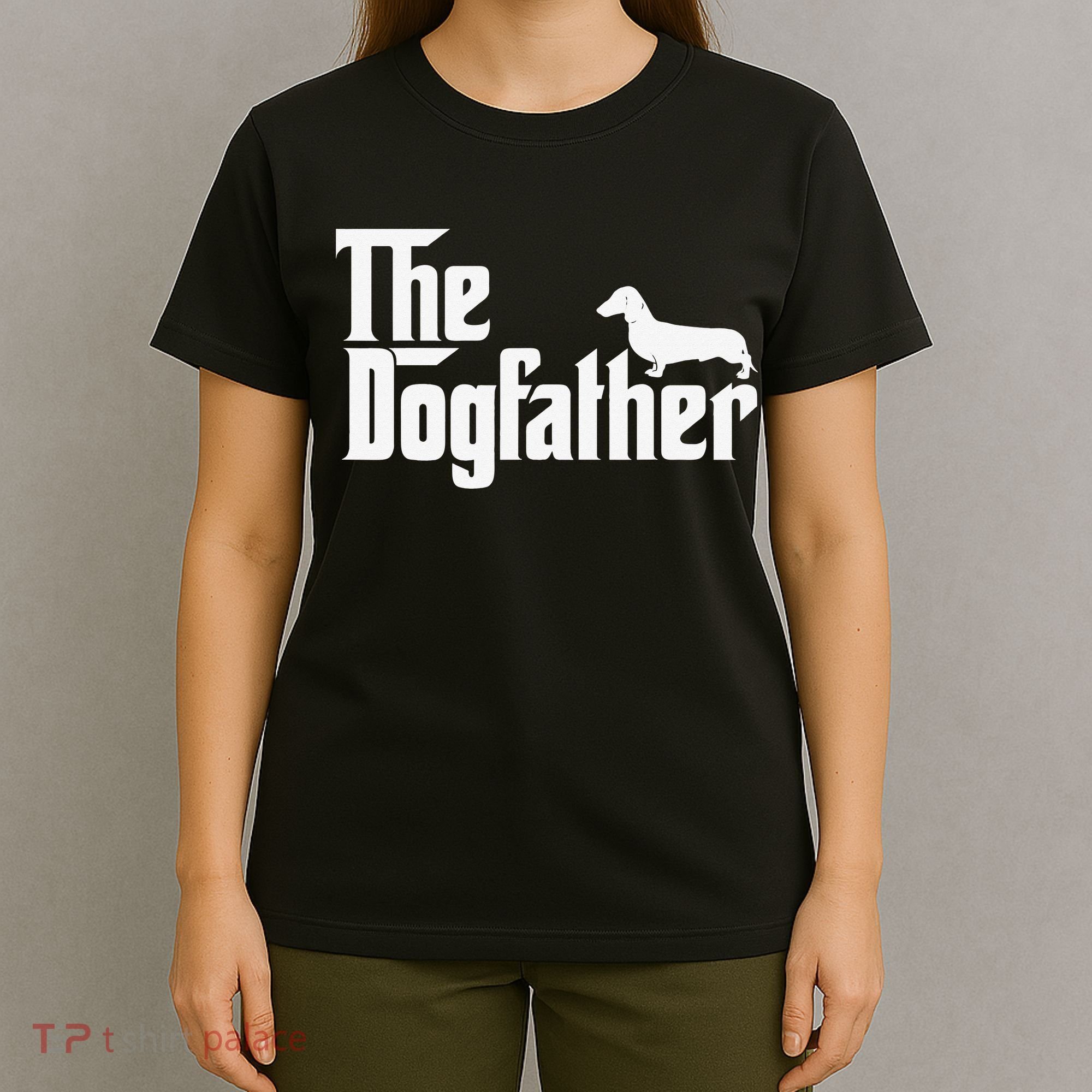 The Dogfather Dachshund Father Funny Dog Lover T-Shirt