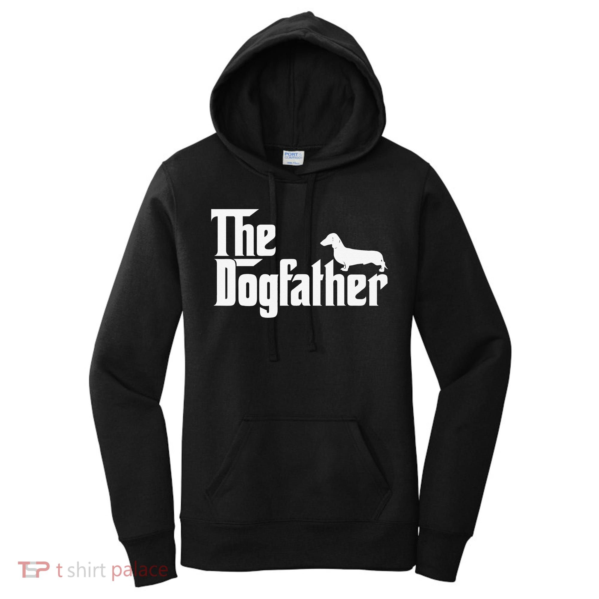 The Dogfather Dachshund Father Funny Dog Lover Women's Hoodie