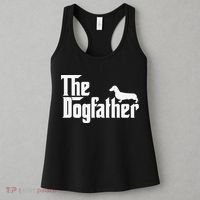 The Dogfather Dachshund Father Funny Dog Lover Women's Tank Top thumb 3