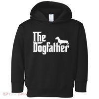 The Dogfather Dachshund Father Funny Dog Lover Toddler Hoodie thumb 0