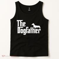 The Dogfather Dachshund Father Funny Dog Lover Tank Top thumb 2