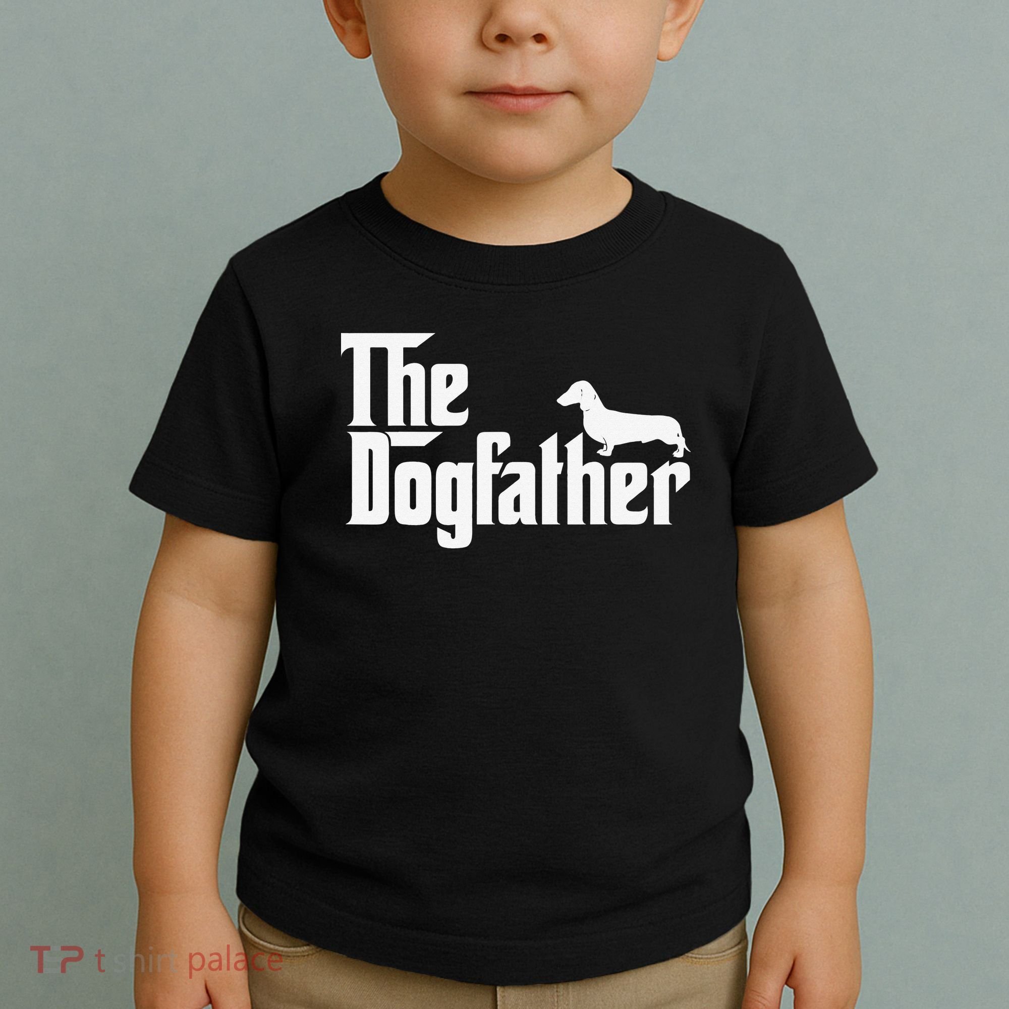 The Dogfather Dachshund Father Funny Dog Lover Toddler T-Shirt