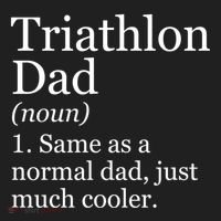 Triathlon Dad Definition Funny Sarcastic Sports Gift Beanie thumb 2