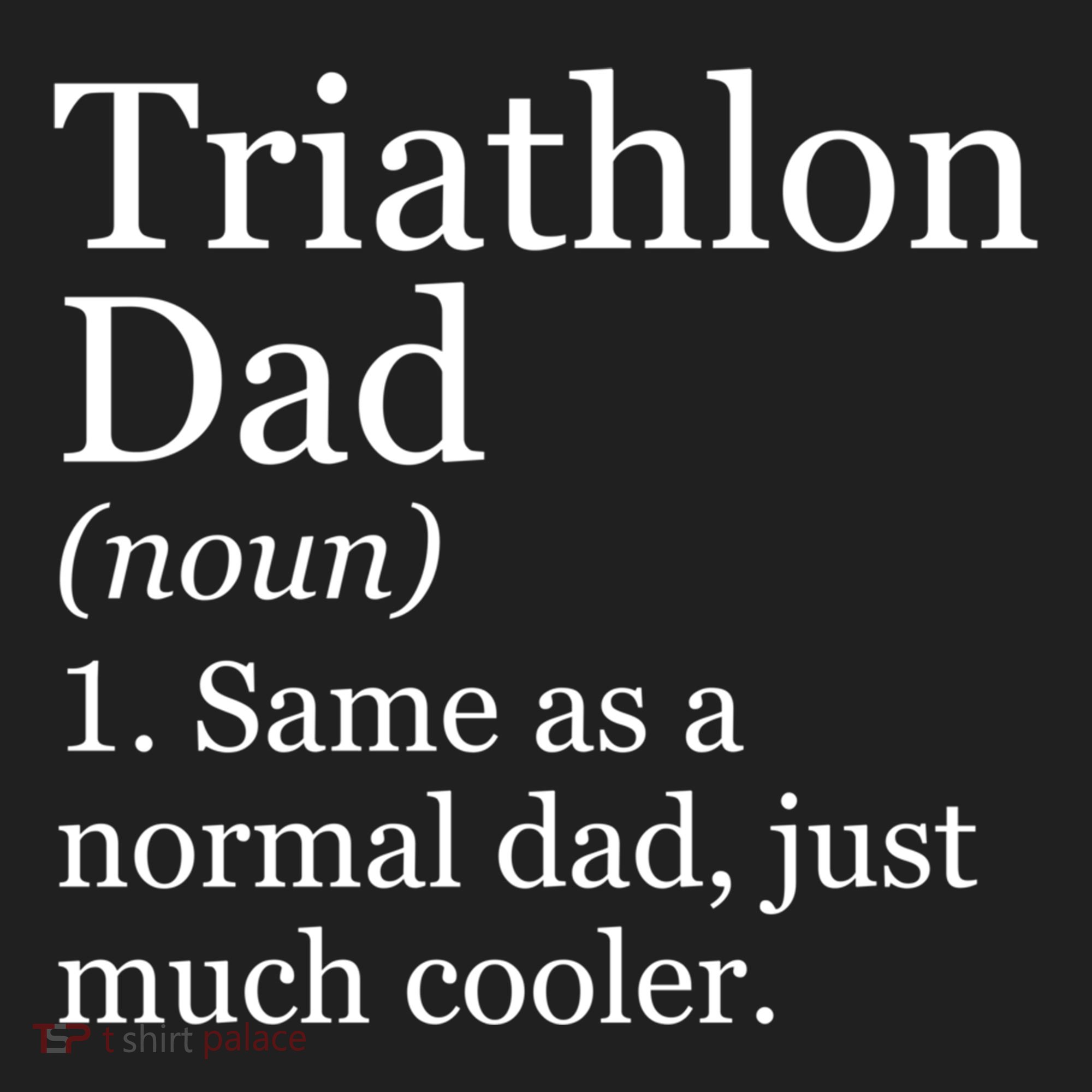Triathlon Dad Definition Funny Sarcastic Sports Gift Beanie
