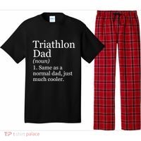 Triathlon Dad Definition Funny Sarcastic Sports Gift Pajama Set thumb 0