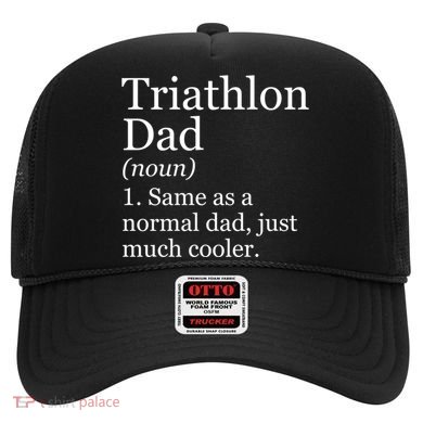 Triathlon Dad Definition Funny Sarcastic Sports Gift Hat