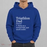 Triathlon Dad Definition Funny Sarcastic Sports Gift Hoodie thumb 0