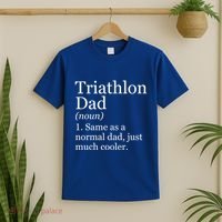 Triathlon Dad Definition Funny Sarcastic Sports Gift T-Shirt thumb 2