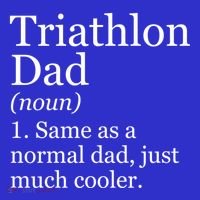 Triathlon Dad Definition Funny Sarcastic Sports Gift Polo thumb 2