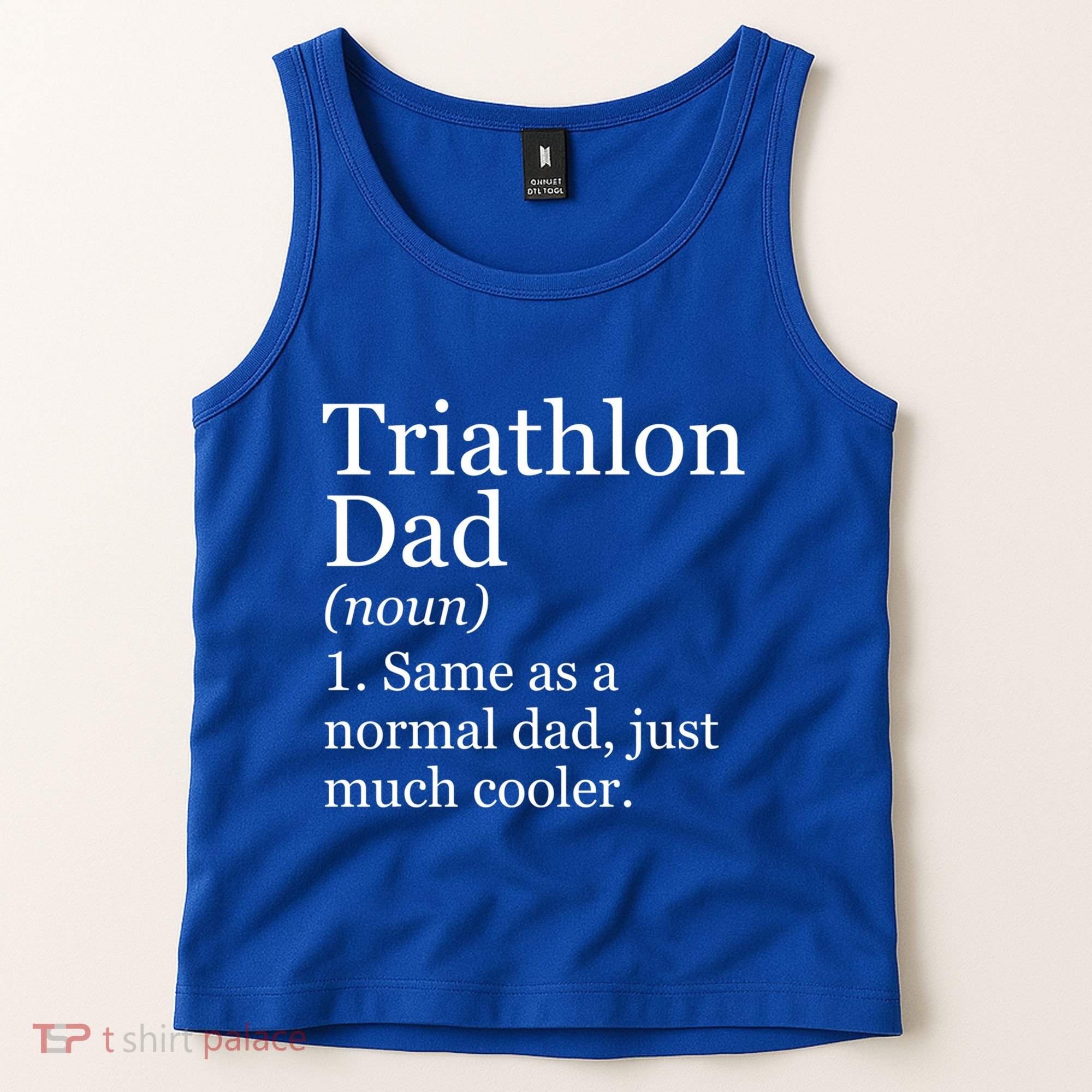 Triathlon Dad Definition Funny Sarcastic Sports Gift Tank Top