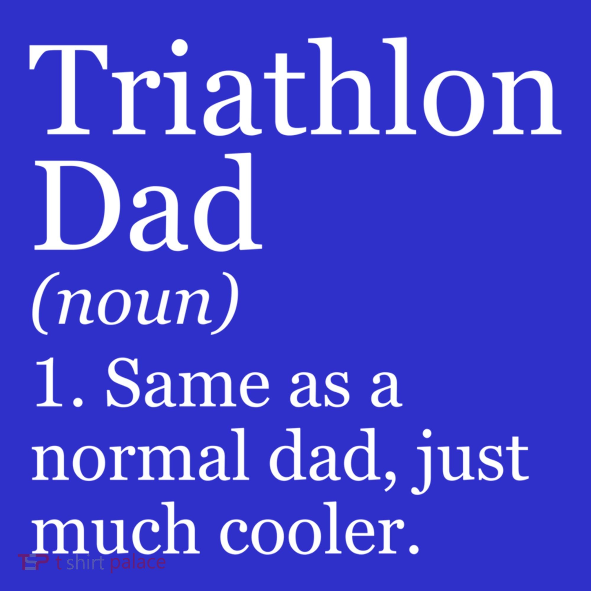Triathlon Dad Definition Funny Sarcastic Sports Gift Tank Top