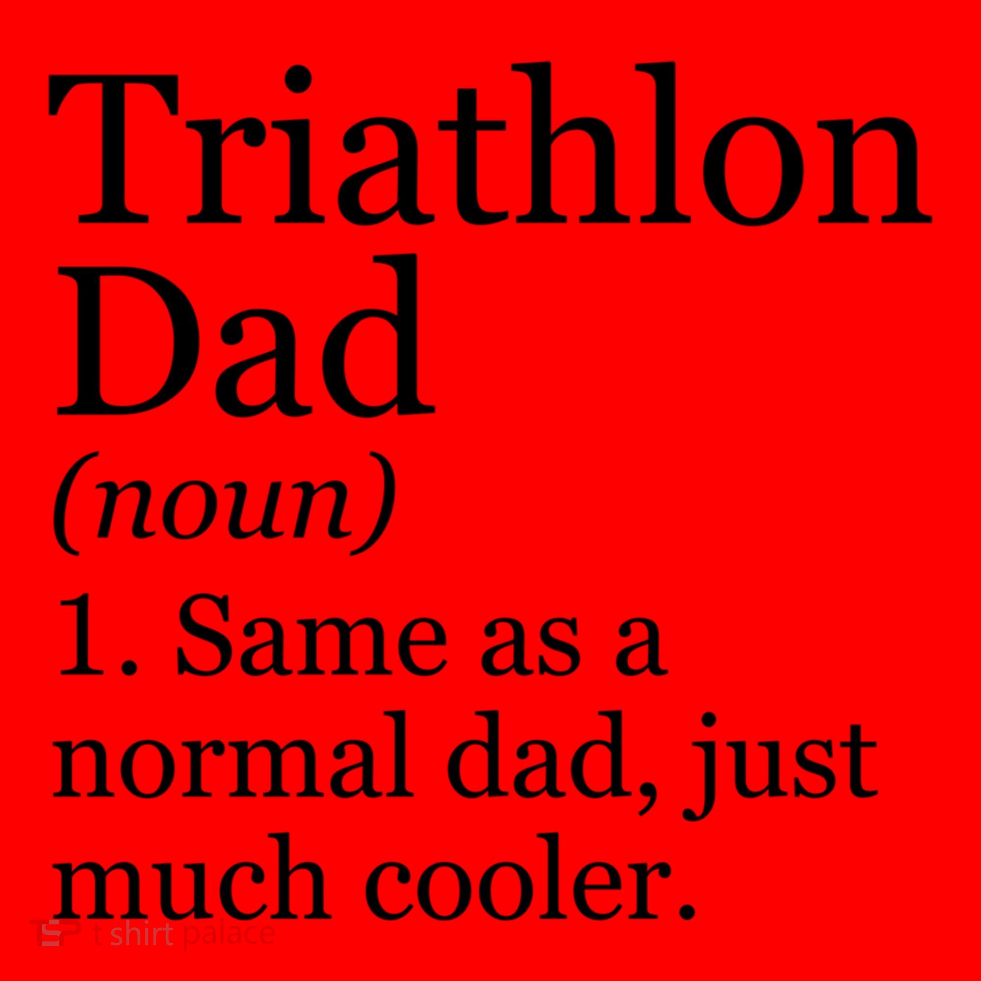 Triathlon Dad Definition Funny Sarcastic Sports Gift Santa Hat