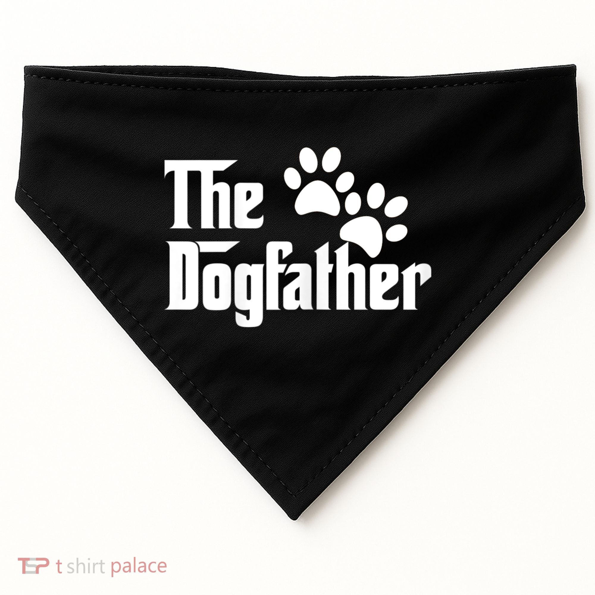 The Dogfather Dog Father Pet Owner USA-Made Doggie Bandana