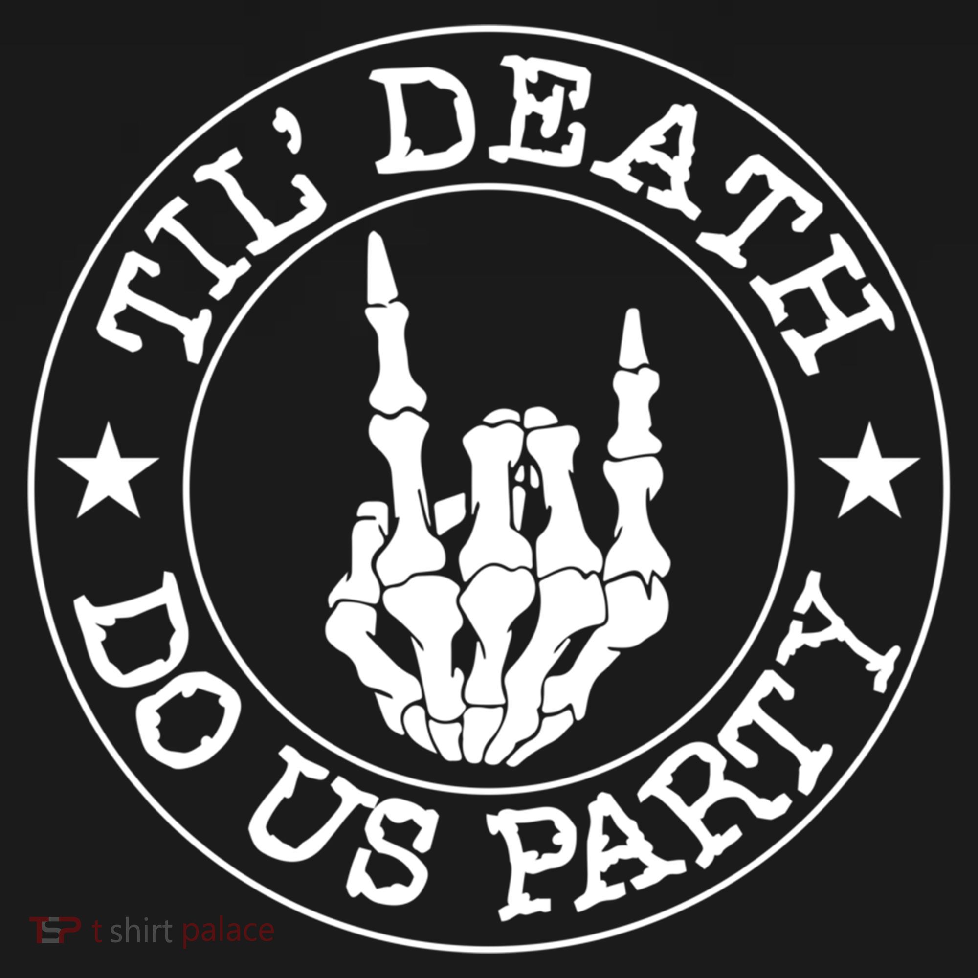 Til Death Do Us Party Skeleton Hand Gothic Bachelorette Cool Gift Pajama Set