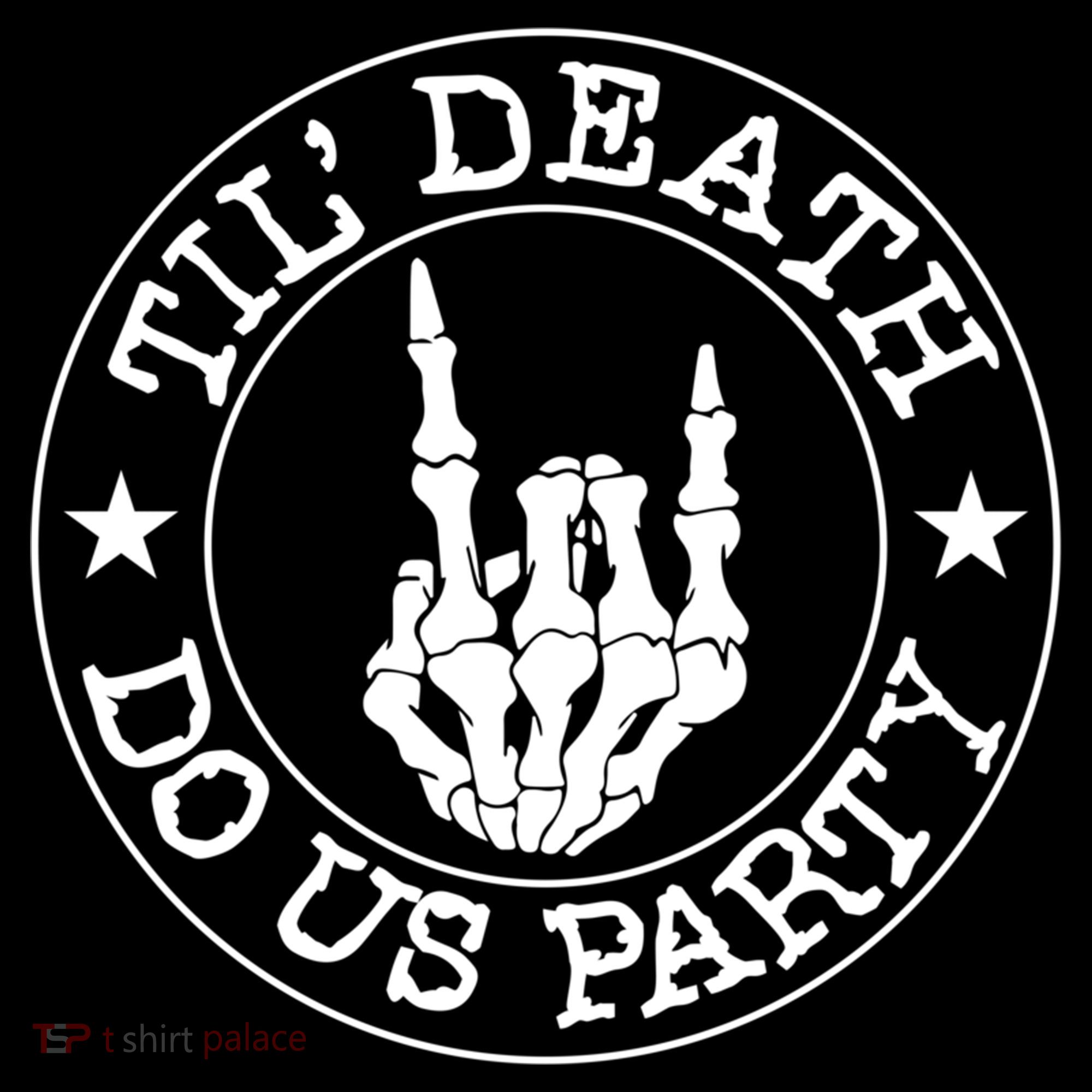 Til Death Do Us Party Skeleton Hand Gothic Bachelorette Cool Gift Women's Hoodie