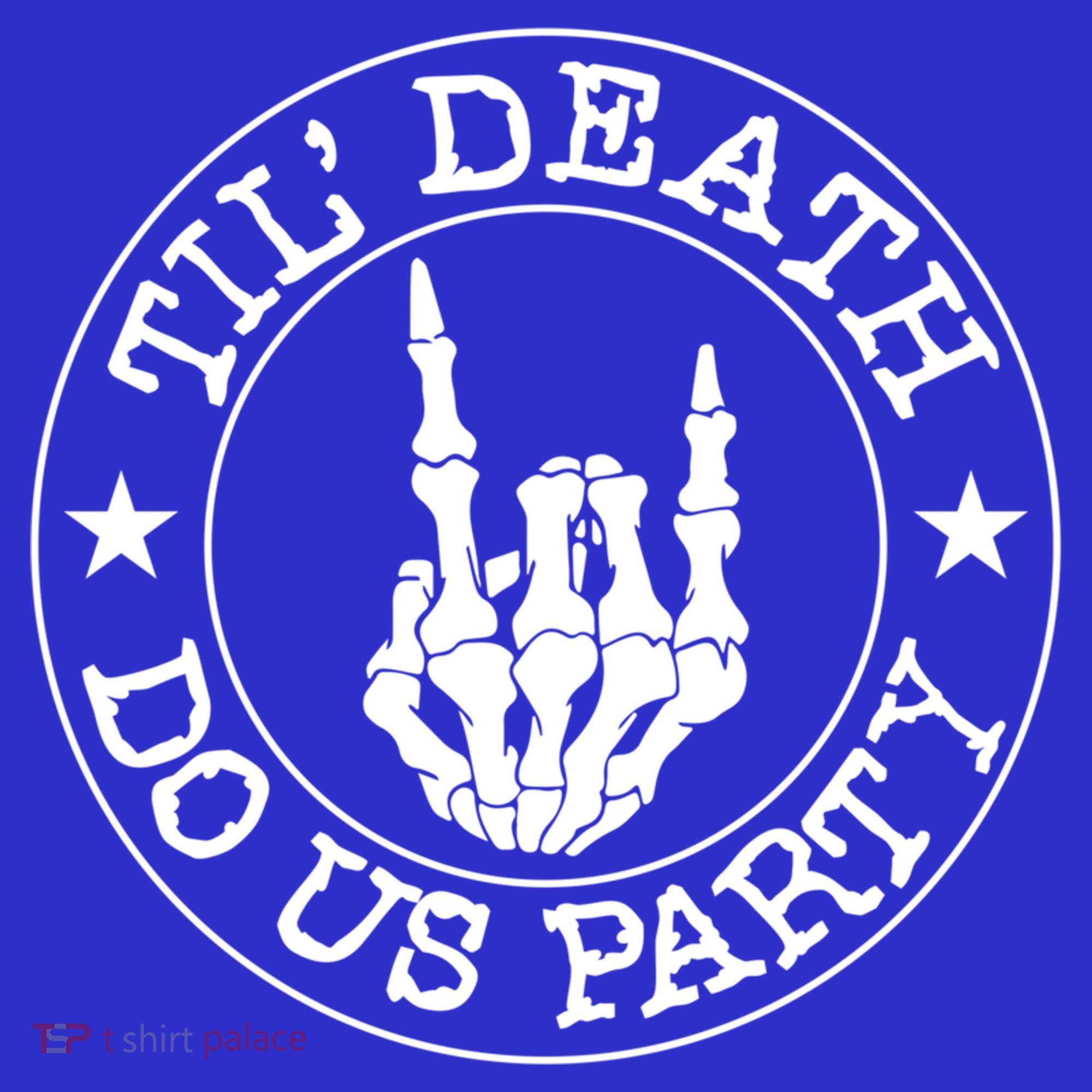 Til Death Do Us Party Skeleton Hand Gothic Bachelorette Cool Gift Polo