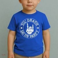Til Death Do Us Party Skeleton Hand Gothic Bachelorette Cool Gift Toddler T-Shirt thumb 2