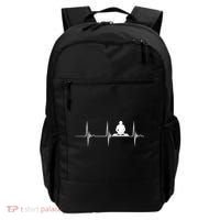 Turntable Dj Dance Music Heartbeat Ekg Pulse Dj Techno Gift Backpack thumb 0