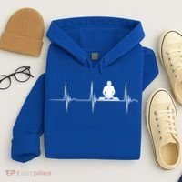 Turntable Dj Dance Music Heartbeat Ekg Pulse Dj Techno Gift Hoodie thumb 4