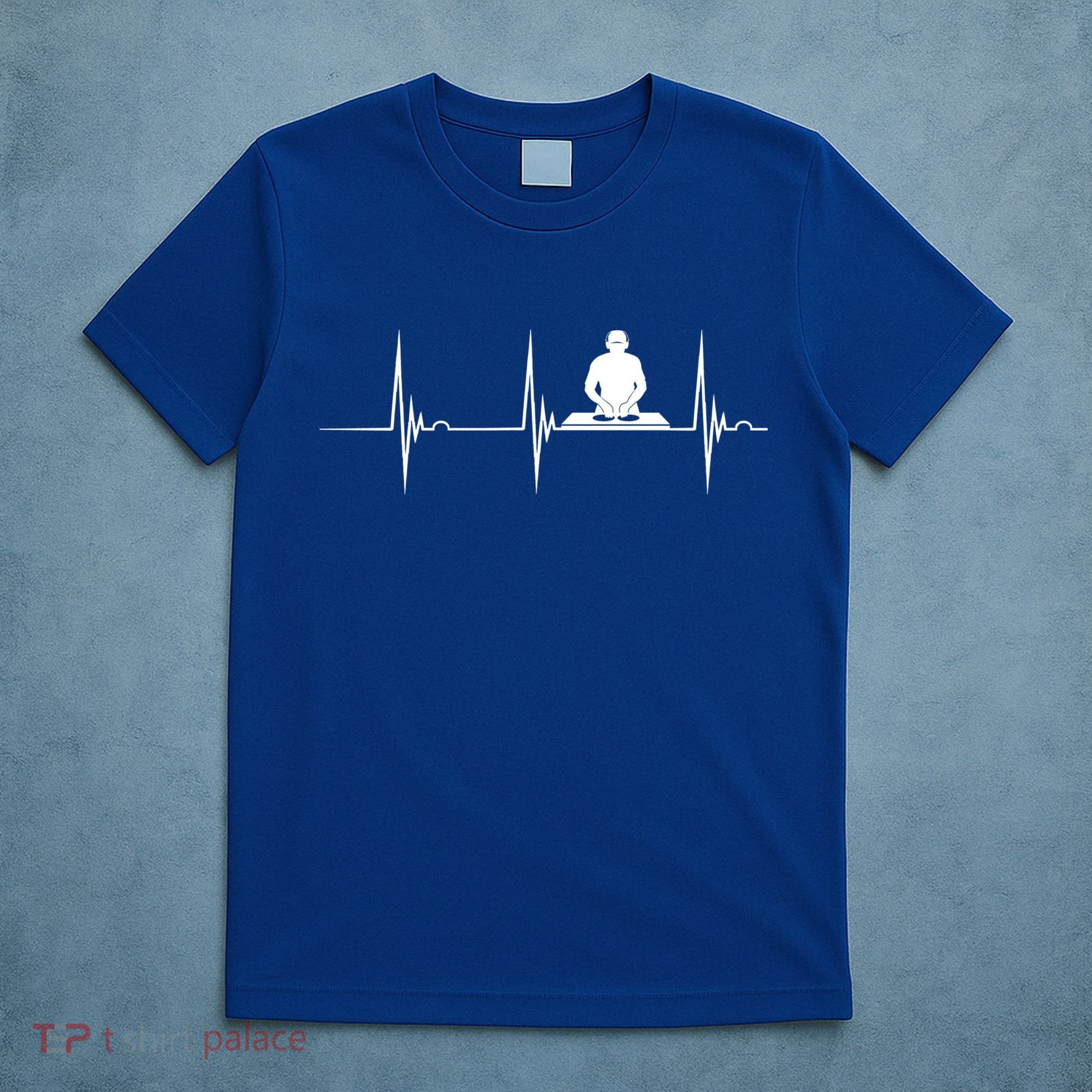 Turntable Dj Dance Music Heartbeat Ekg Pulse Dj Techno Gift T-Shirt
