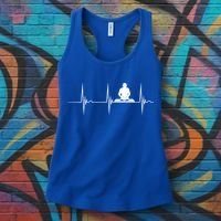Turntable Dj Dance Music Heartbeat Ekg Pulse Dj Techno Gift Women's Tank Top thumb 3
