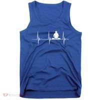 Turntable Dj Dance Music Heartbeat Ekg Pulse Dj Techno Gift Tank Top thumb 0