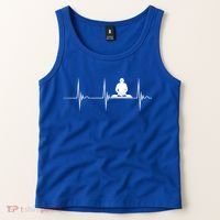 Turntable Dj Dance Music Heartbeat Ekg Pulse Dj Techno Gift Tank Top thumb 2