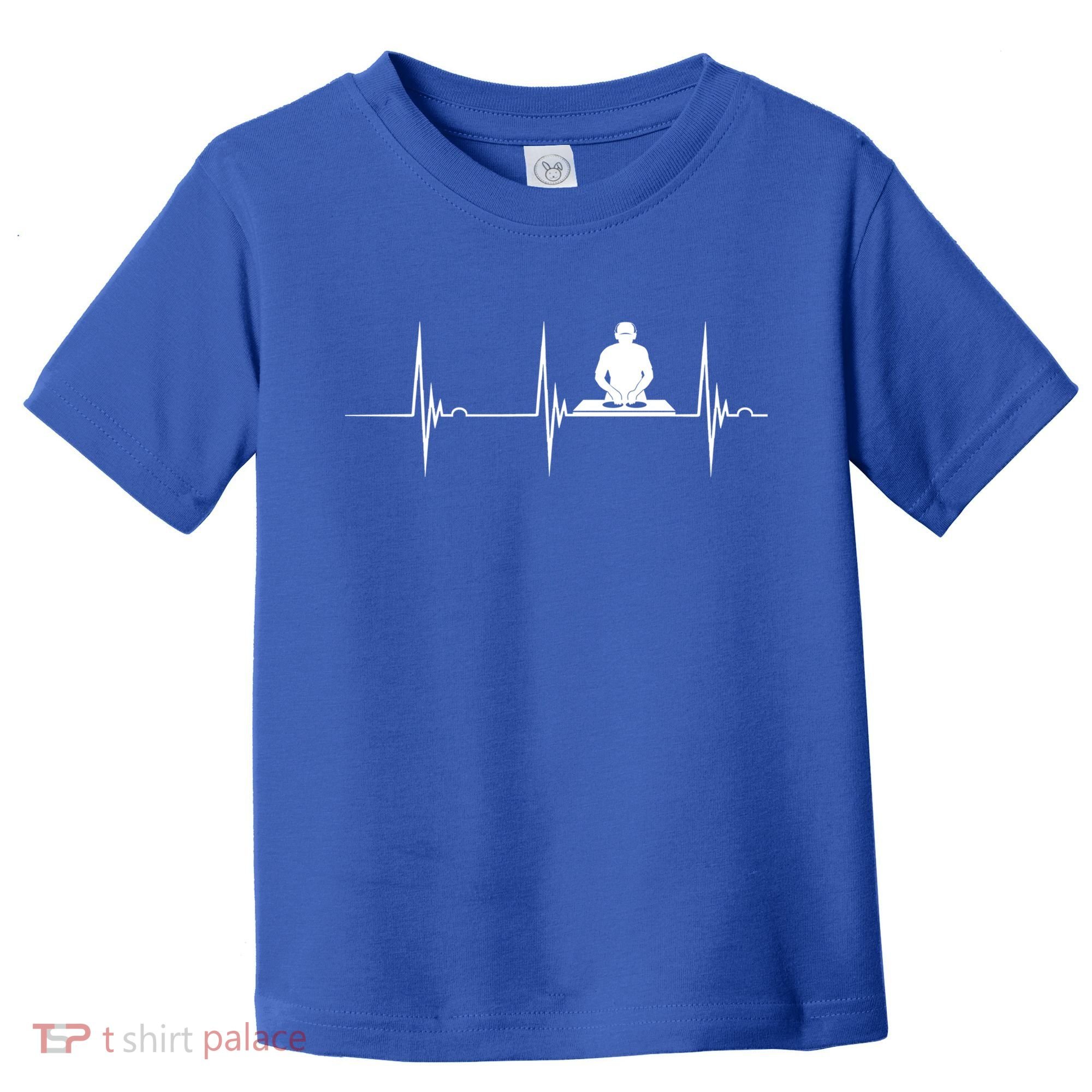 Turntable Dj Dance Music Heartbeat Ekg Pulse Dj Techno Gift Toddler T-Shirt