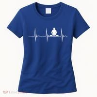 Turntable Dj Dance Music Heartbeat Ekg Pulse Dj Techno Gift Women's T-Shirt thumb 0