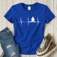 Turntable Dj Dance Music Heartbeat Ekg Pulse Dj Techno Gift Women's T-Shirt thumb 3