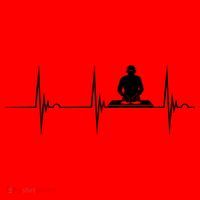 Turntable Dj Dance Music Heartbeat Ekg Pulse Dj Techno Gift Santa Hat thumb 1