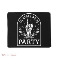 Til Death Do Us Party Retro Halloween Bachelorette Matching Mousepad thumb 0