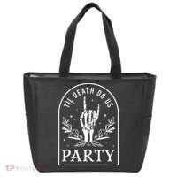 Til Death Do Us Party Retro Halloween Bachelorette Matching Tote Bag thumb 0