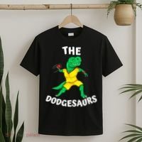 The Dodgesaurs Dodgeball Team Name Funny Dinosaur Dodgeball T-Shirt thumb 2