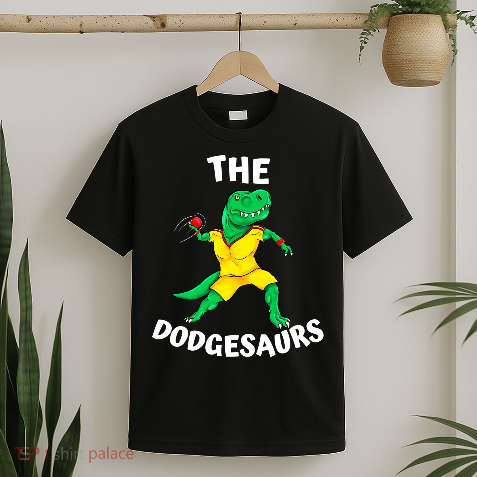 The Dodgesaurs Dodgeball Team Name Funny Dinosaur Dodgeball T-Shirt