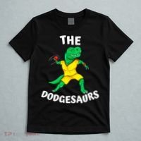 The Dodgesaurs Dodgeball Team Name Funny Dinosaur Dodgeball T-Shirt thumb 5