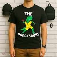 The Dodgesaurs Dodgeball Team Name Funny Dinosaur Dodgeball T-Shirt thumb 6