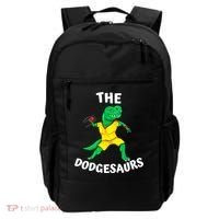 The Dodgesaurs Dodgeball Team Name Funny Dinosaur Dodgeball Backpack thumb 0