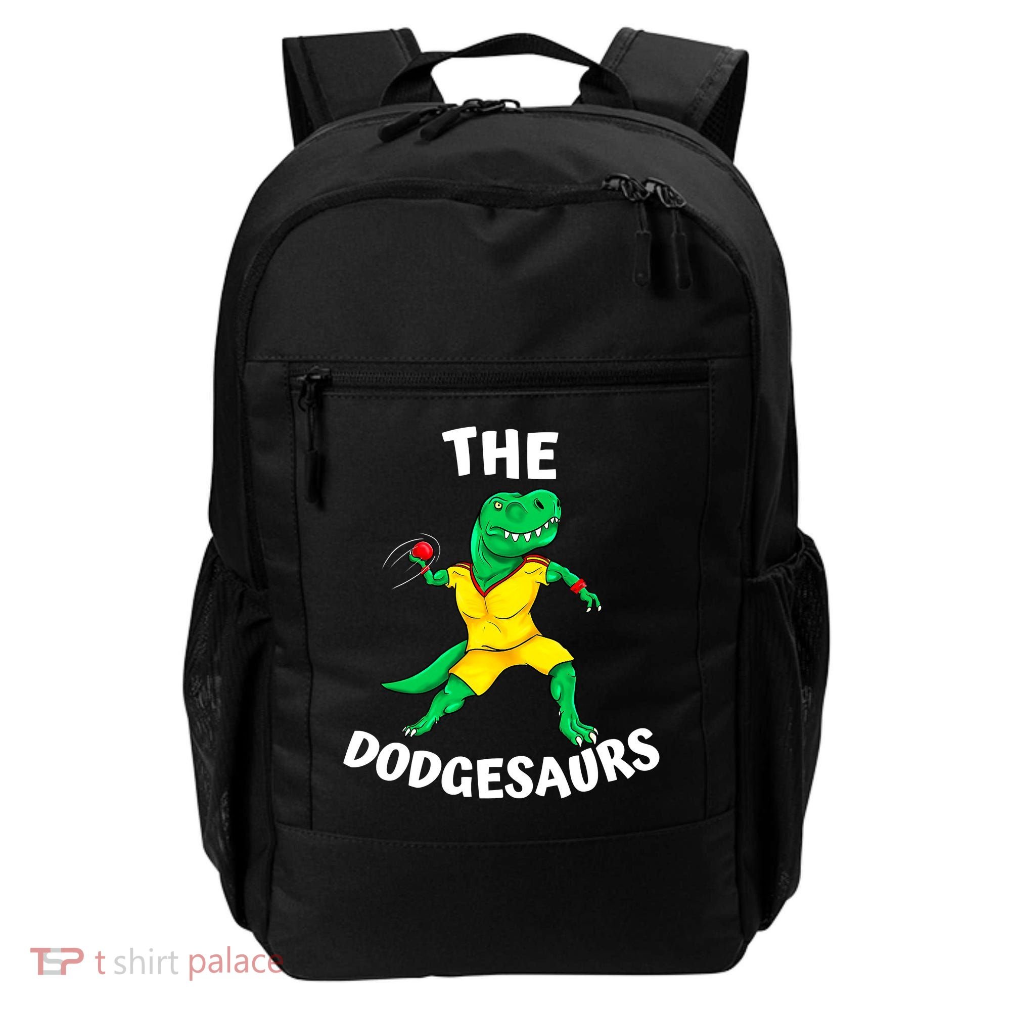 The Dodgesaurs Dodgeball Team Name Funny Dinosaur Dodgeball Backpack