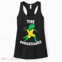 The Dodgesaurs Dodgeball Team Name Funny Dinosaur Dodgeball Women's Tank Top thumb 0