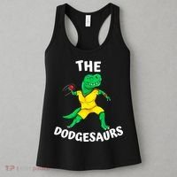 The Dodgesaurs Dodgeball Team Name Funny Dinosaur Dodgeball Women's Tank Top thumb 3