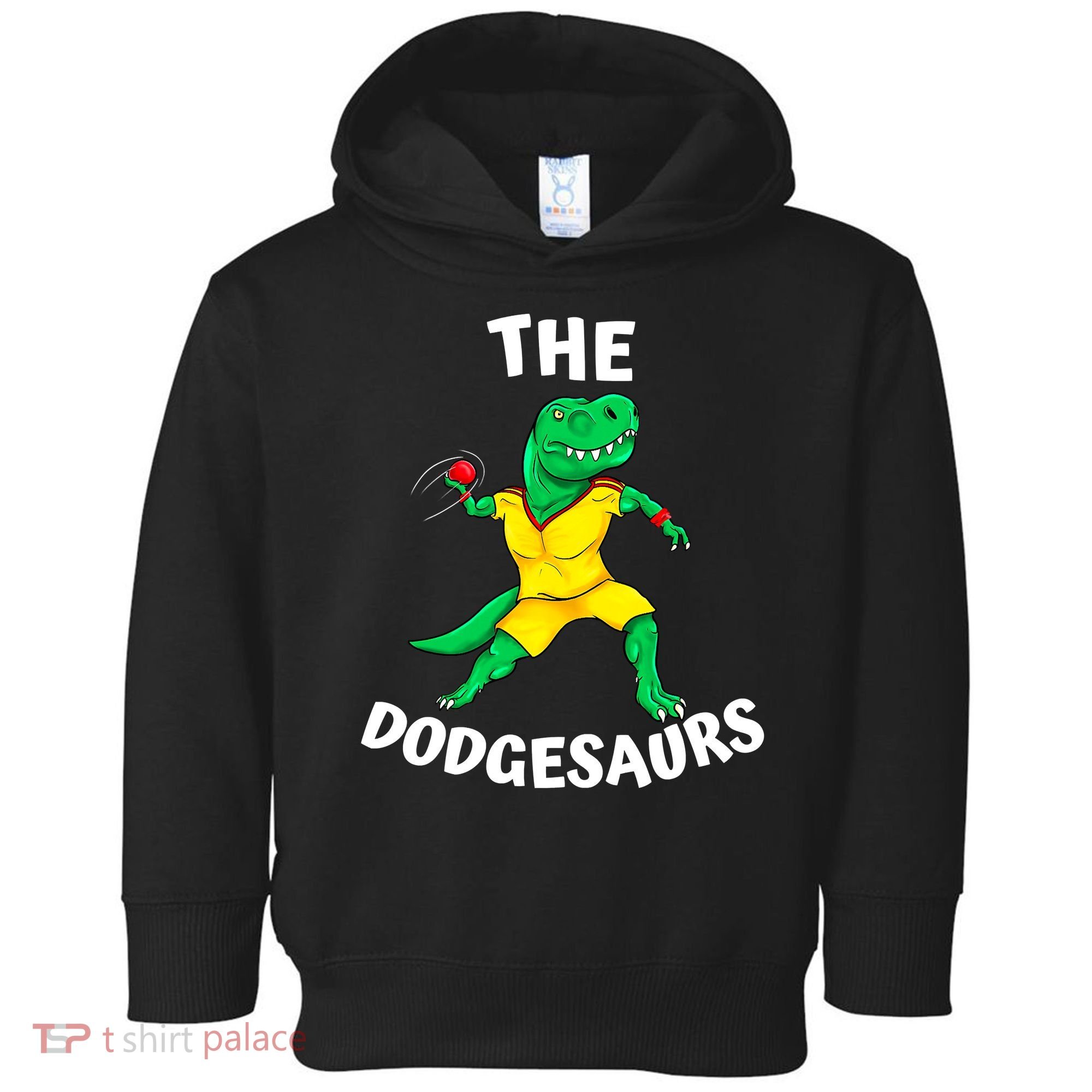 The Dodgesaurs Dodgeball Team Name Funny Dinosaur Dodgeball Toddler Hoodie