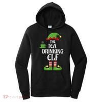 Tea Drinking Elf Family Matching Group Christmas Women's Hoodie thumb 0