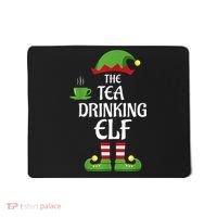 Tea Drinking Elf Family Matching Group Christmas Mousepad thumb 0