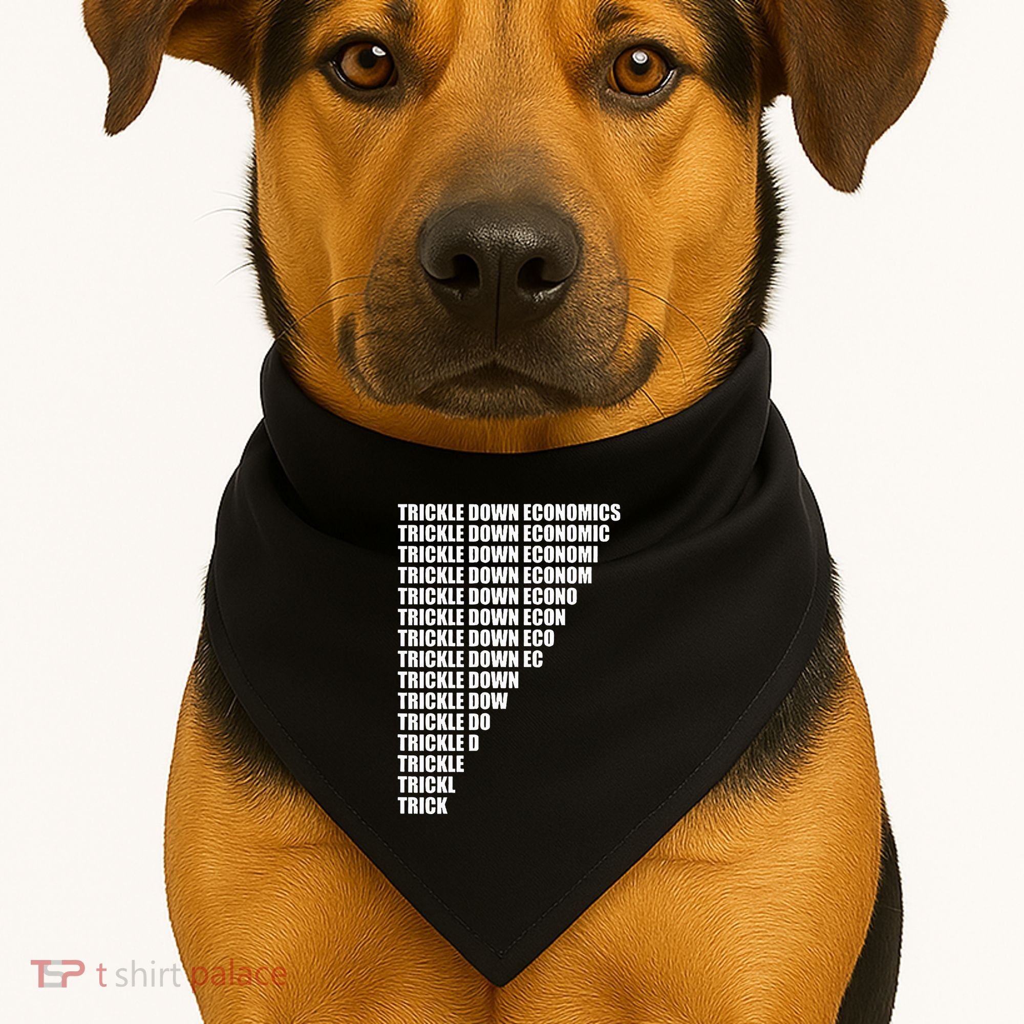 Trickle Down Economics USA-Made Doggie Bandana