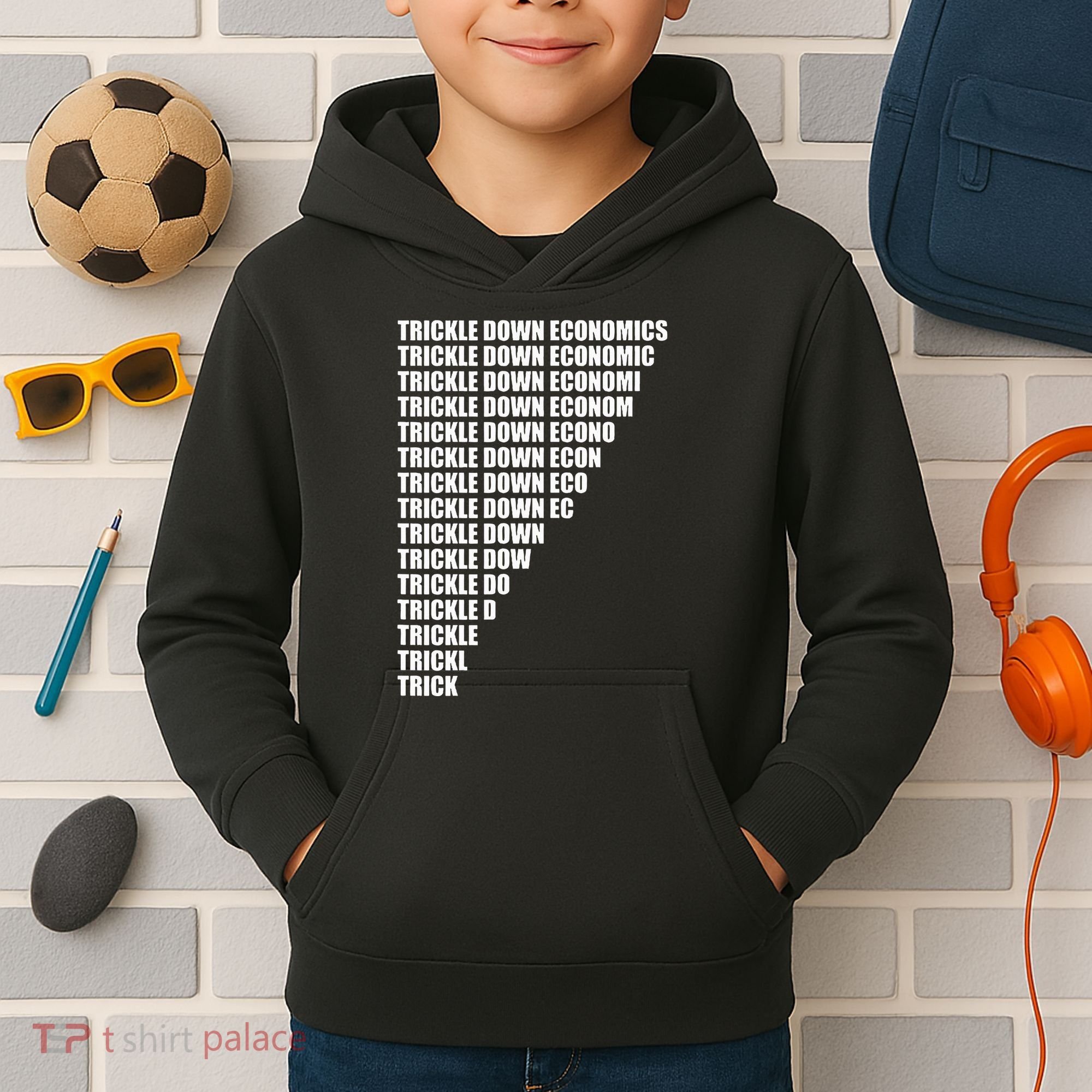 Trickle Down Economics Kids Hoodie