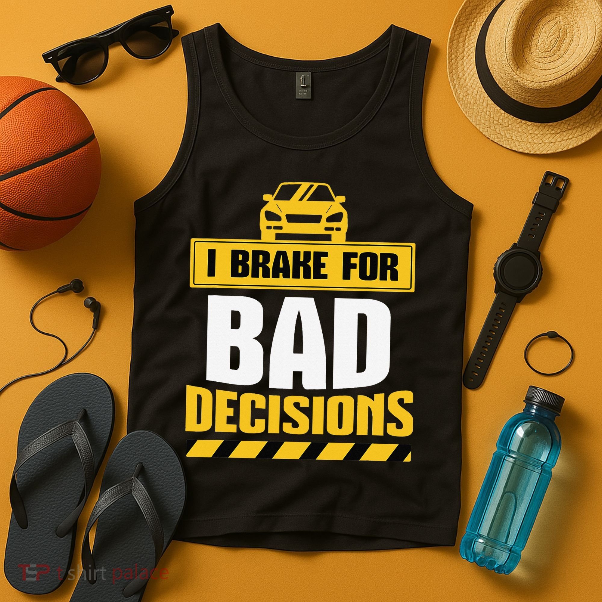 Teacher Driving Education Fun Quote I Brake For Bad Tank Top