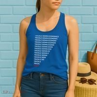 Trickle Down Economics Trick Women's Tank Top thumb 2