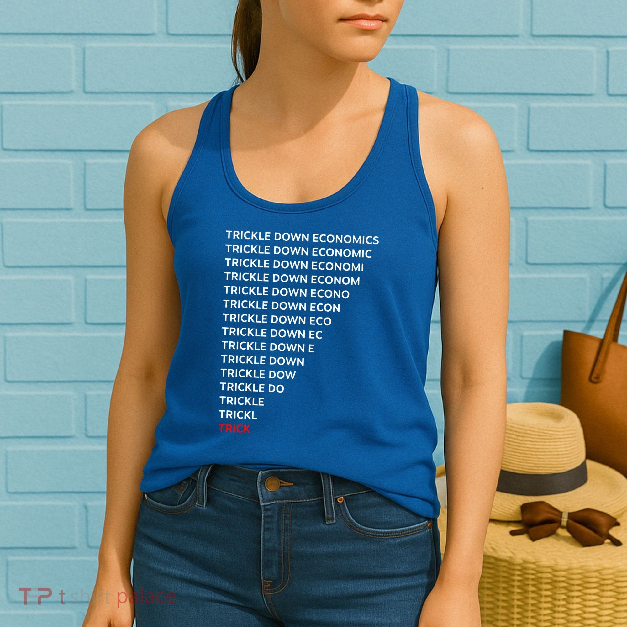 Trickle Down Economics Trick Women's Tank Top