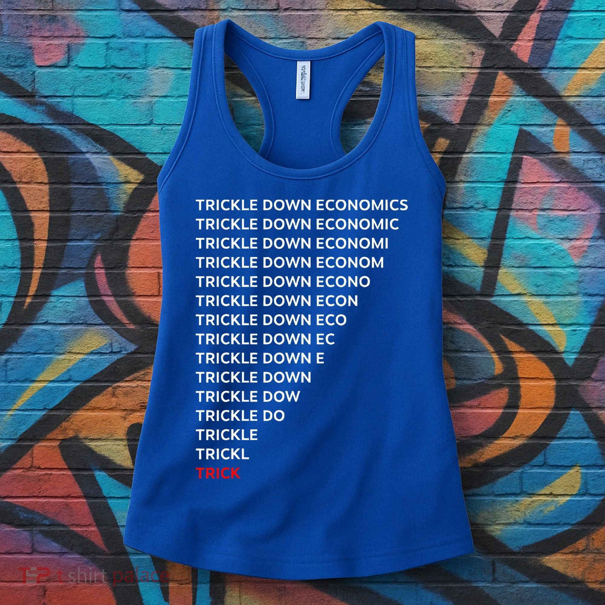 Trickle Down Economics Trick Women's Tank Top